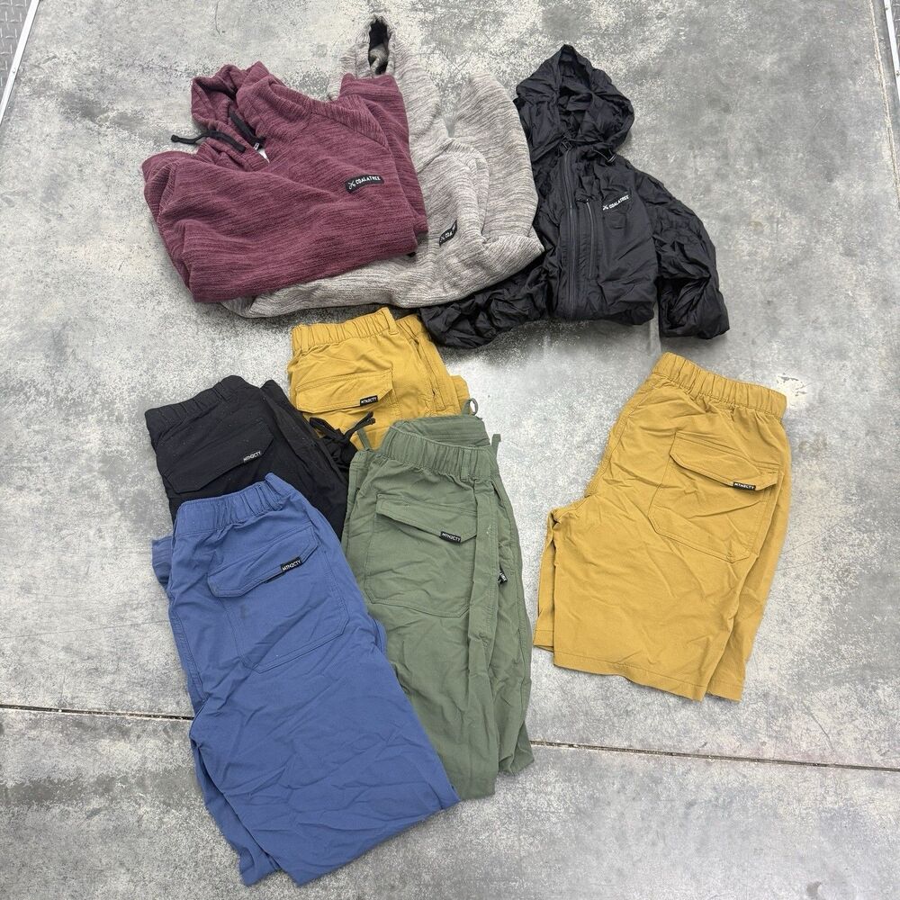 Coalatree Pants Hoodie Jacket Shorts Mens Lot Of 8 Medium/ Large
